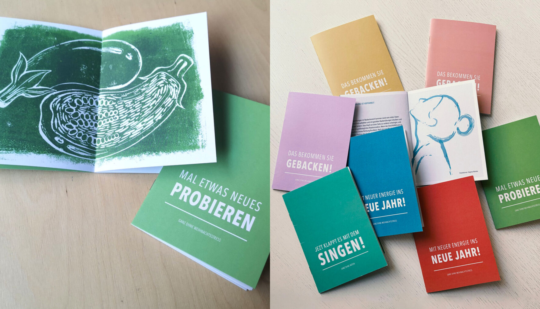 Weihnachtsbüchlein und Folder